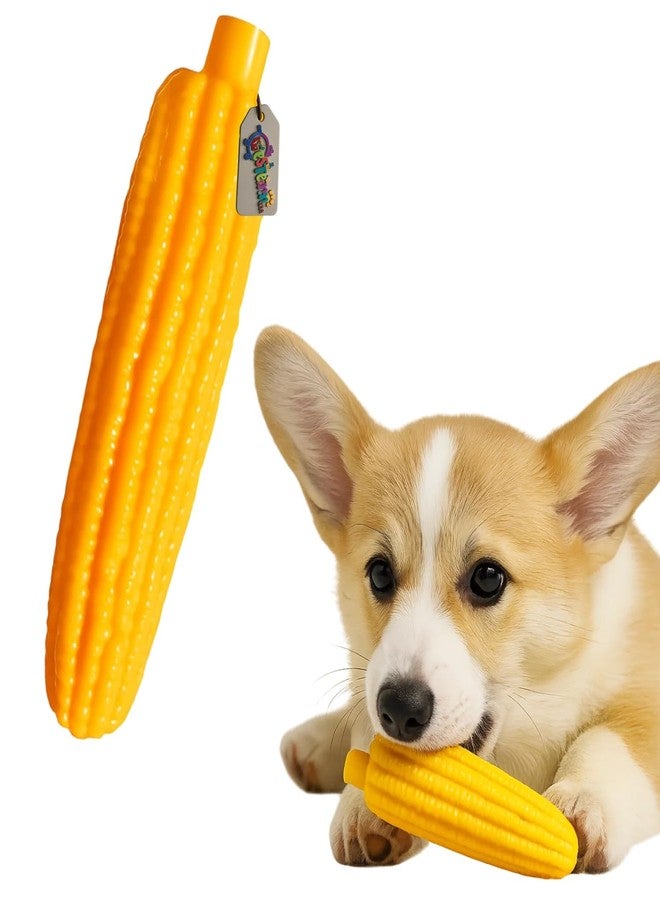 Western Era Corn Squeaky Dog Toy | Realistic Corn Cob Chew Toy with Built-in Squeaker | Textured Surface for Teeth Cleaning | Interactive Rubber Toy for All Breeds | Fun Indoor Outdoor Pet Toy - Image 1